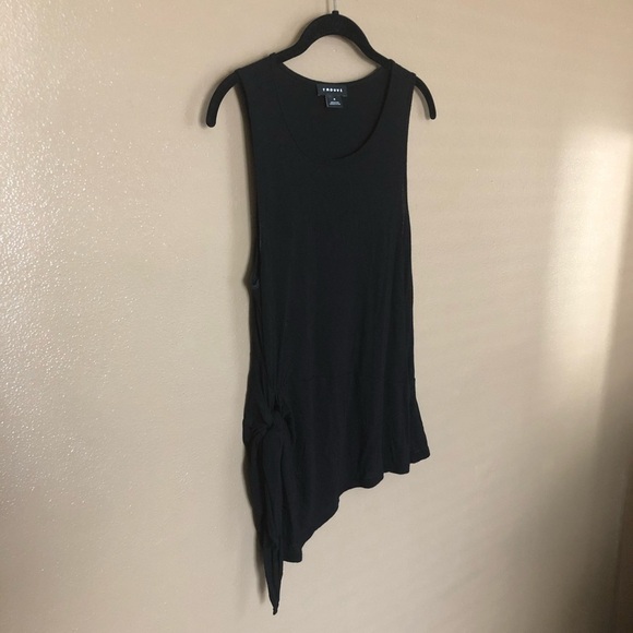Trouvé Black Side Tie Tank Top Size M - Picture 1 of 8